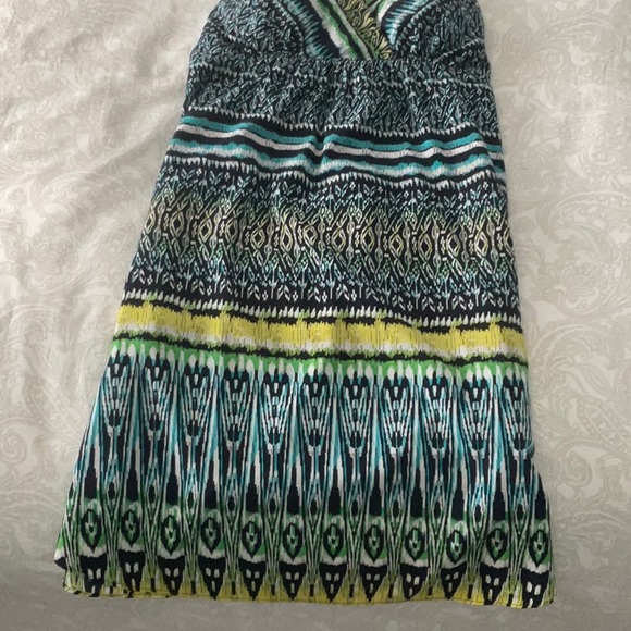 Athleta Marbella Blue-and-Yellow Dress, EUC - Picture 5 of 13